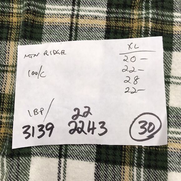 90s MOUNTAIN RIDGE Thick Flannel Shirt Men XL Kelly Green Hiking Gorp shacket - Picture 16 of 16